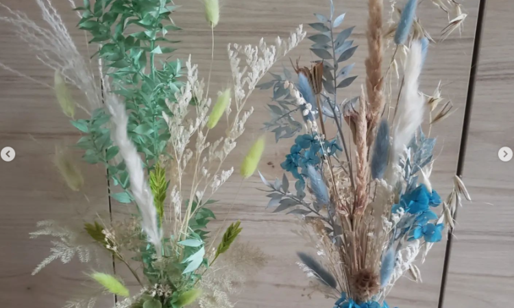 Bouquet de fleurs séchées à Le Touvet